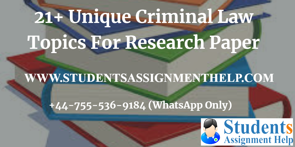 crime and law research topics brainly