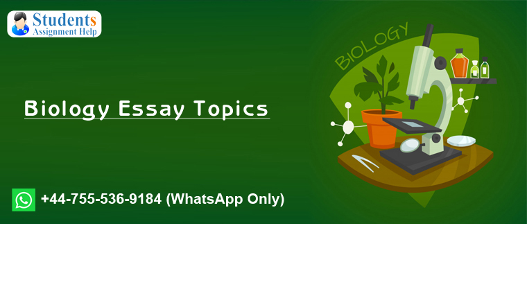 topics for biology essay