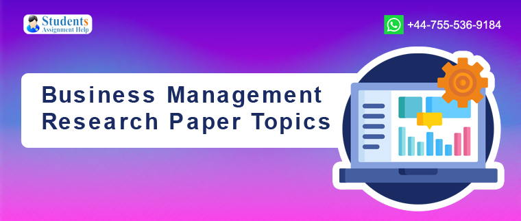 business management research topics