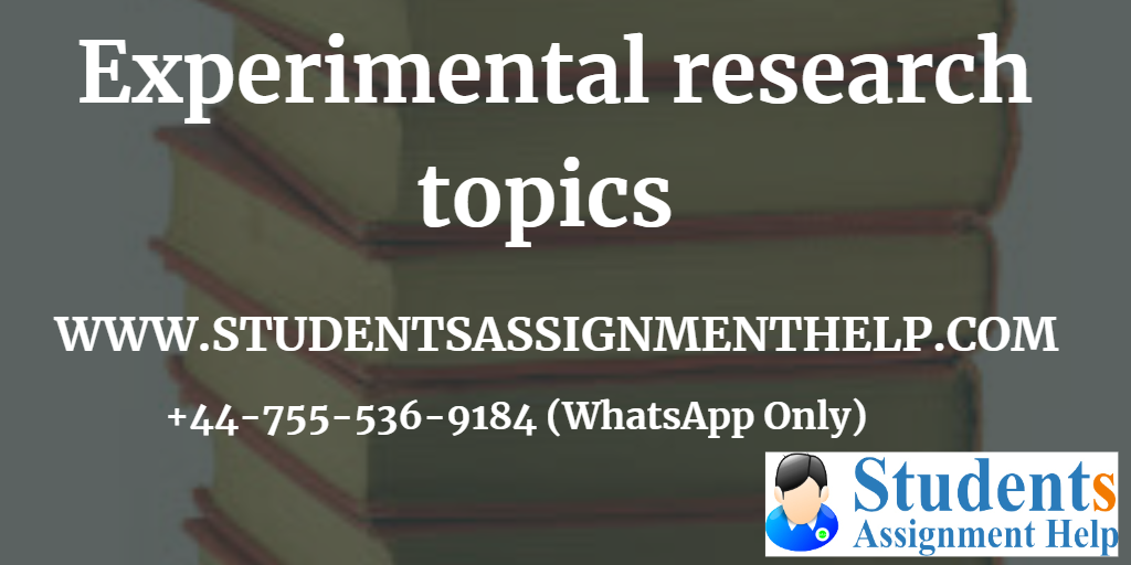 experimental research topics for senior high school students