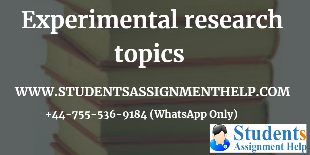 Experimental Research Topics For High School College Students 2020 