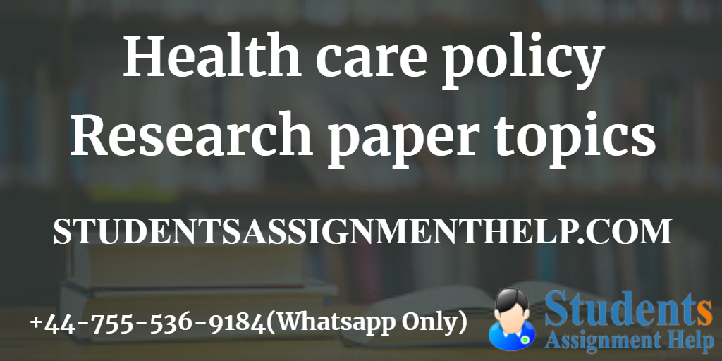 easy healthcare topics for research paper