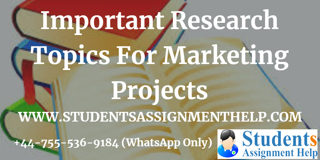 Marketing Project Research Topics Till 2019 Ideas For MBA BBA B