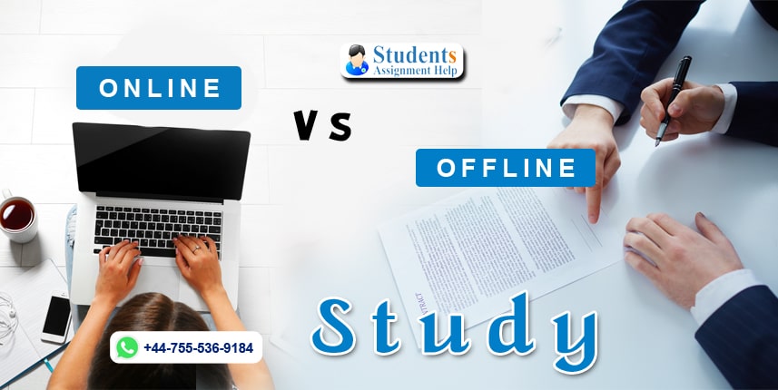 essay on online vs offline