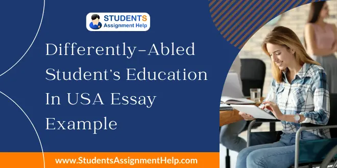essay on helping the differently abled person
